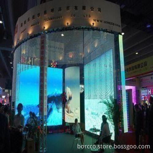 Flexible Stage Show with High Transparency LED Curtain Screen Display